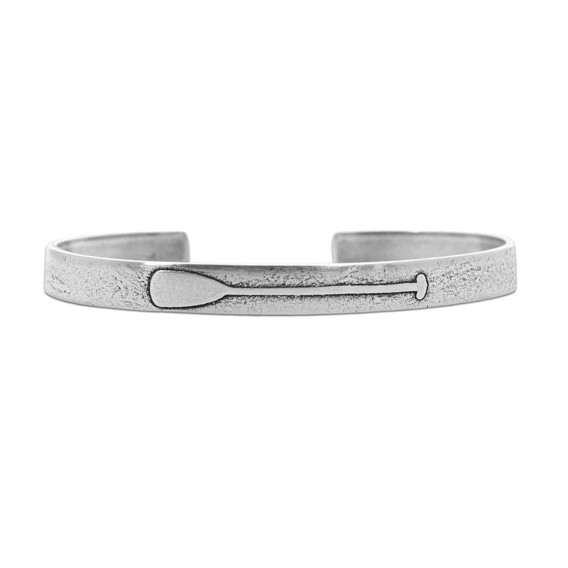 Skinny Stream Cuff Bracelet, Matte Silver / Women's, daphne lorna