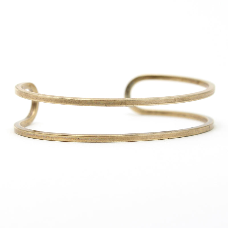 Open Space Cuff Bracelet, Antique Brass / Women's, daphne lorna