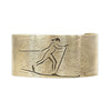 Nordic Run Cuff Bracelet, Antique Brass, daphne lorna