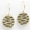 School of Fish Earrings, Antique Brass, daphne lorna