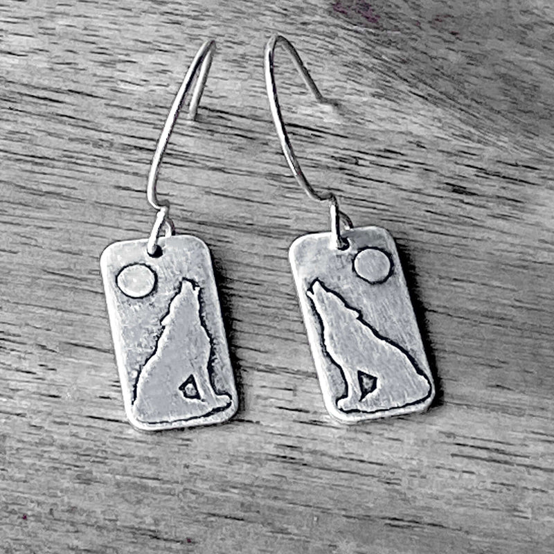 Howl Earrings, Matte Silver, daphne lorna