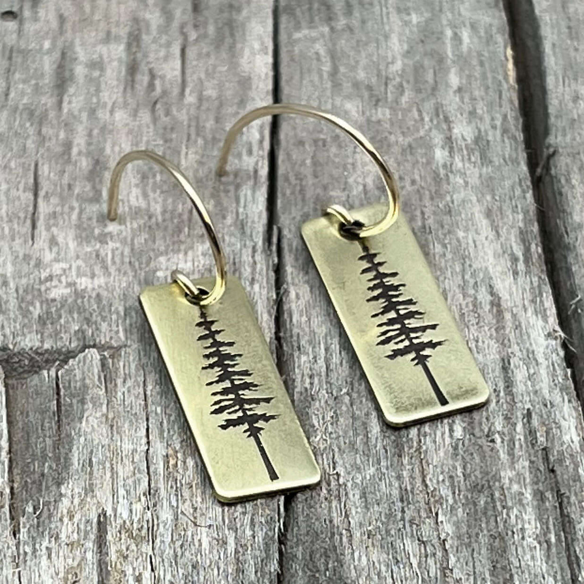 P Pine Tree Earrings