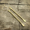 Upstream Earrings, Antique Brass, daphne lorna