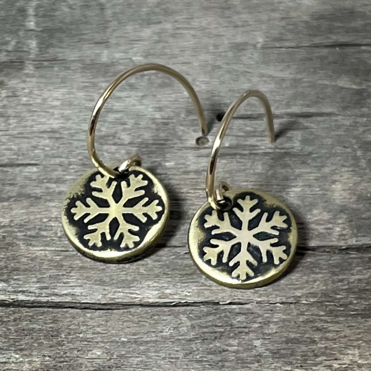 Powder Snowflake Earrings