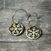 Powder Snowflake Earrings