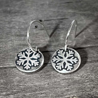 Powder Snowflake Earrings