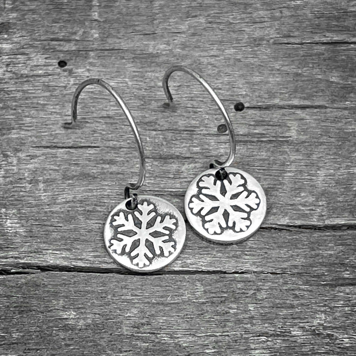 Powder Snowflake Earrings