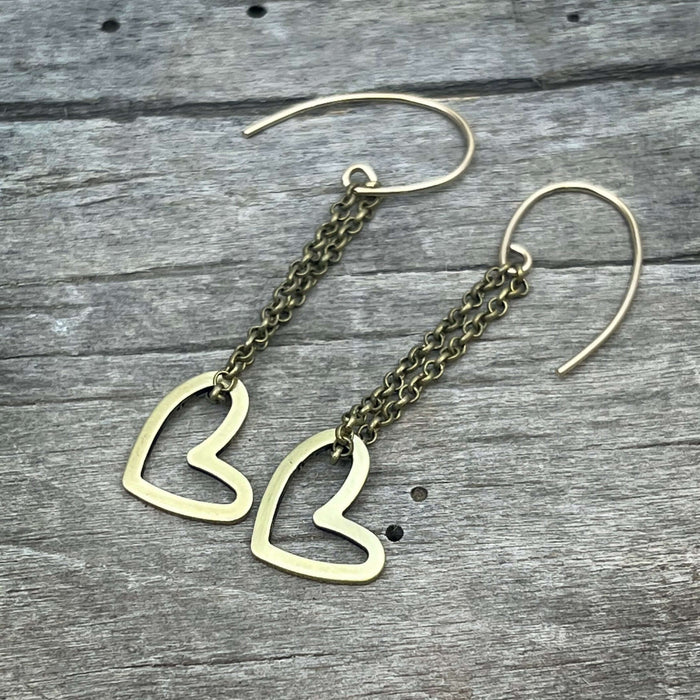 Open Heart Earrings