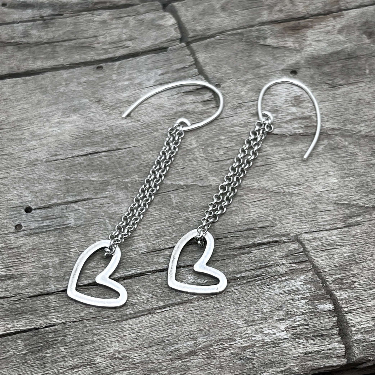 Open Heart Earrings