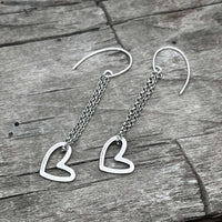 Open Heart Earrings