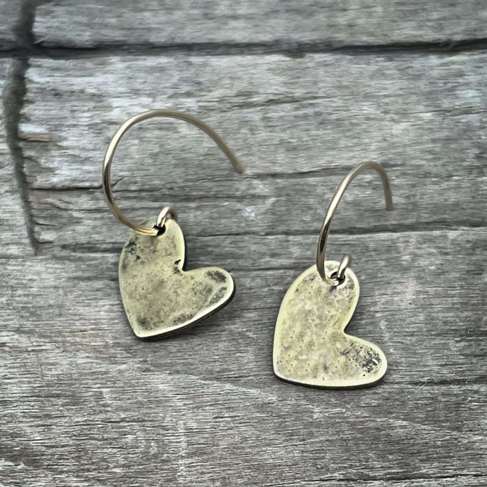 Heart Drop 2 Earrings