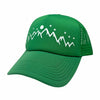High Alpine Trucker Hat, Kelly Green, daphne lorna