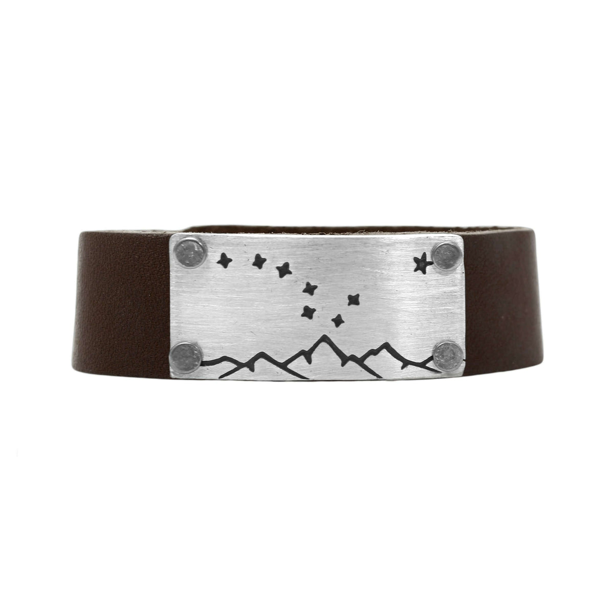 Big Dipper Leather Cuff Bracelet