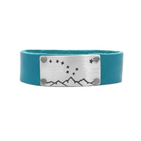 Big Dipper Leather Cuff Bracelet