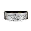 Yosemite Leather Cuff Bracelet, Espresso / Matte Silver / Women's, daphne lorna