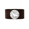 Moose in the Grass Leather Cuff Bracelet