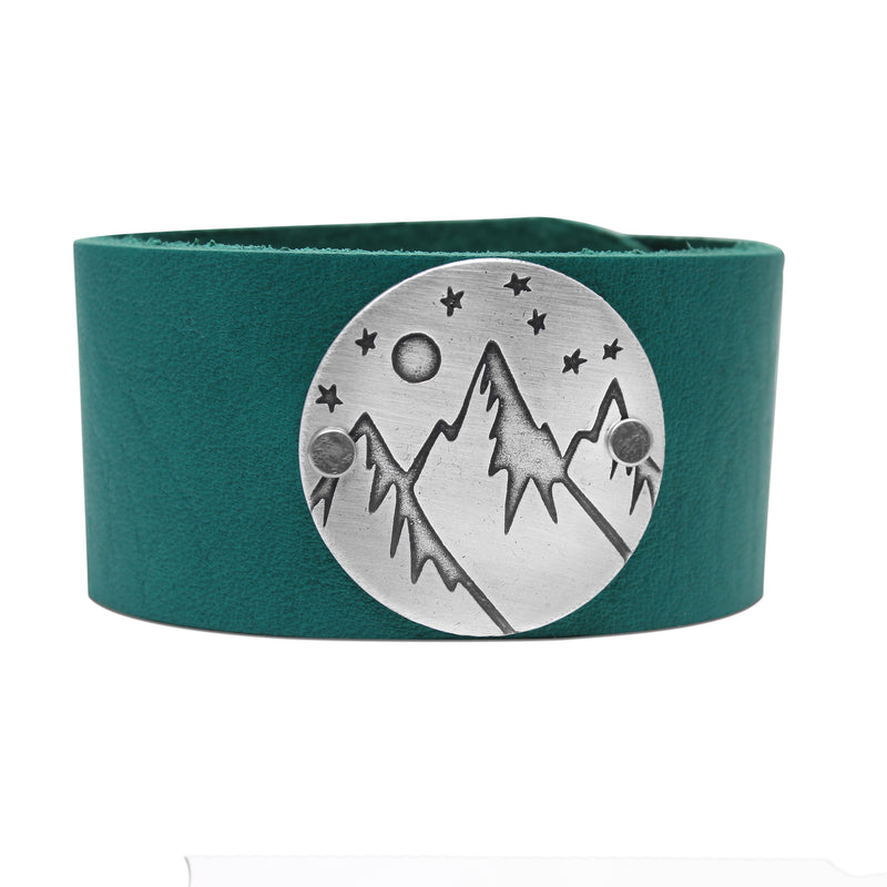 High Alpine Leather Cuff Bracelet, [variant_title], daphne lorna