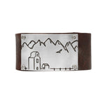 Grain Elevator On the Front Leather Cuff