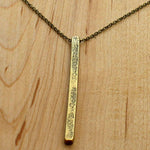 Twig Long Layered Necklace, Antique Brass, daphne lorna