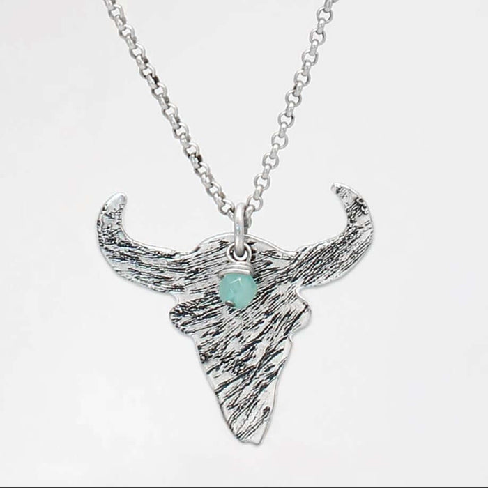 Hanging Skull Long Layered Necklace, [variant_title], daphne lorna