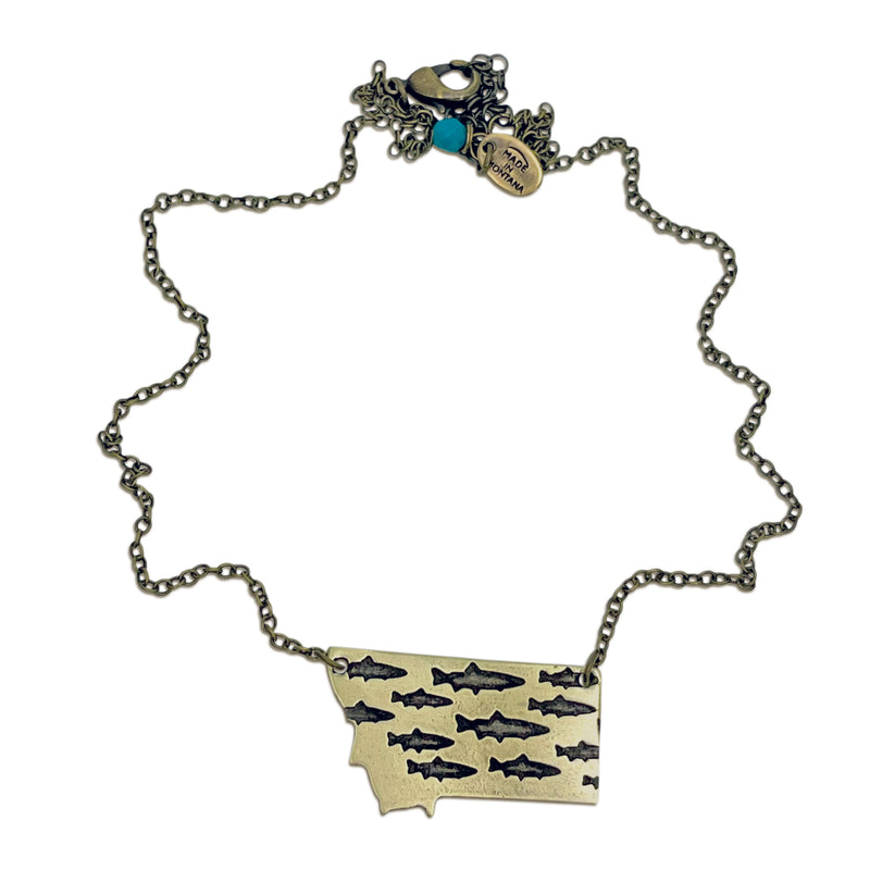 Fishing In Montana Necklace