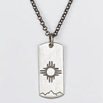 Sol Necklace, Matte Silver / Chain- 18", daphne lorna