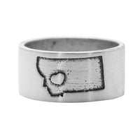 Lovin' Montana Ring, Matte Silver / 7, daphne lorna