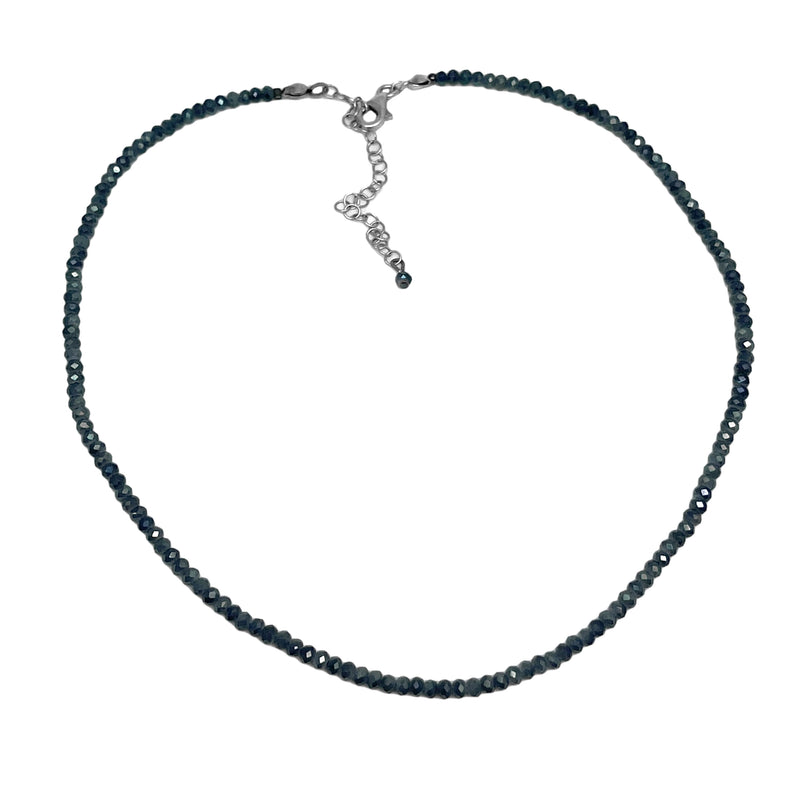 Hematite Beaded Choker Necklace