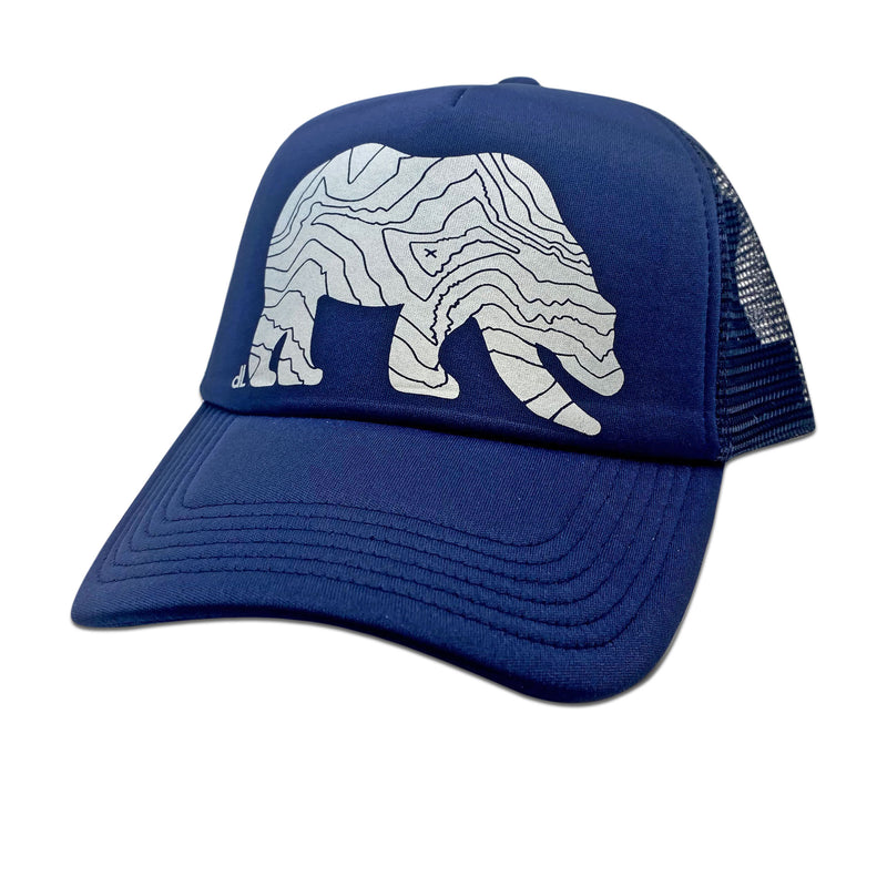 Rocky Bear Trucker Hat, Navy, daphne lorna