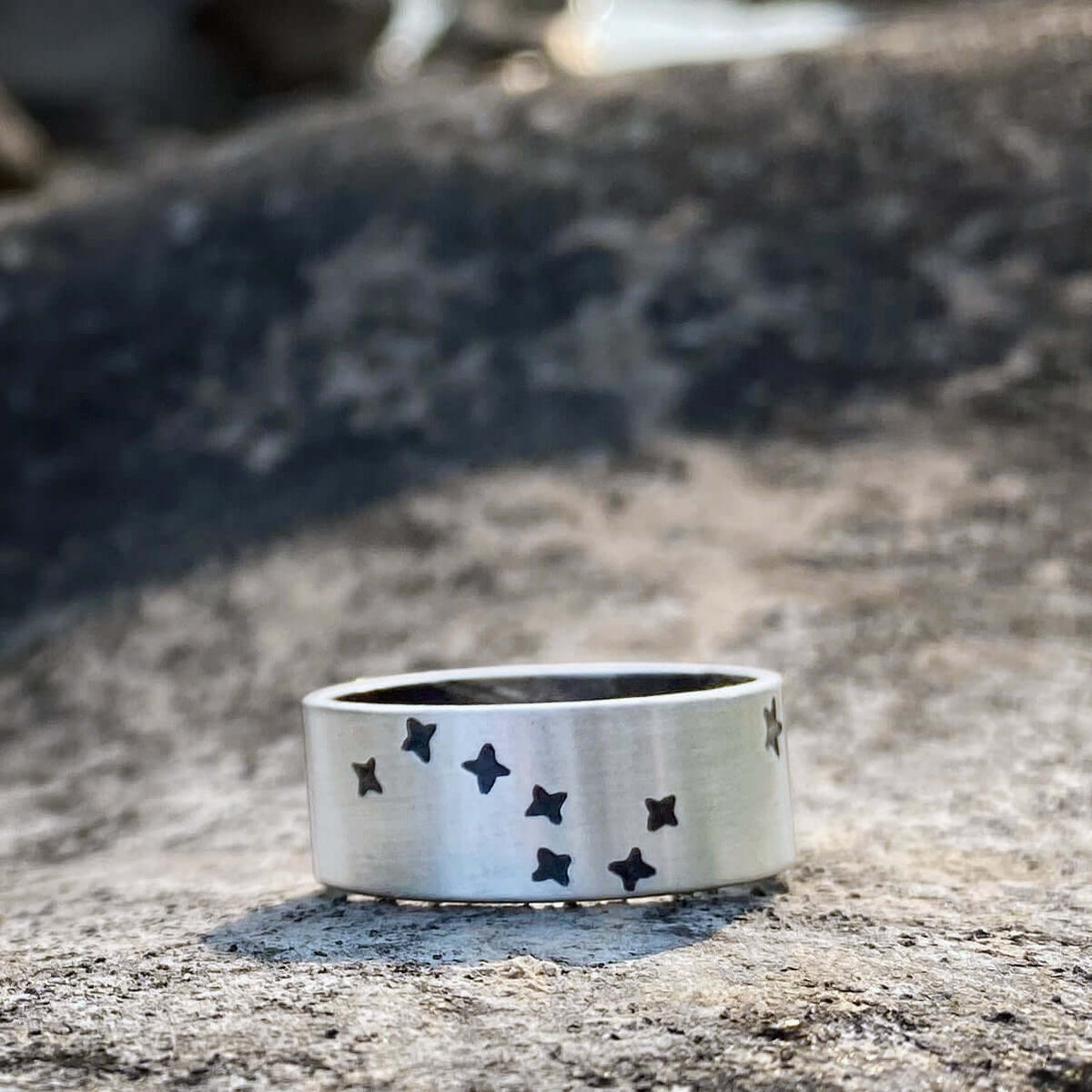 Big Dipper Ring showcasing the constellation design on a silver band, perfect for everyday wear.