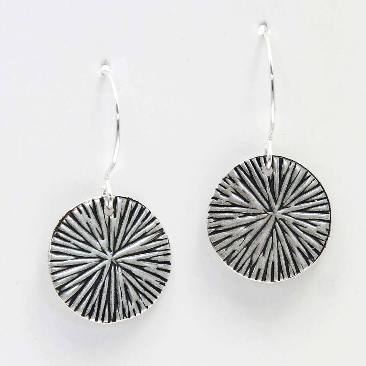 Blossom Earrings featuring modern blossom design in Matte Silver finish, perfect for nature lovers and flower enthusiasts.