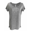 Buff in the Tetons Organic Cotton Scoop Shirt, xs / Grey, daphne lorna