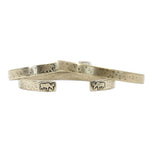 Skinny Moose Cuff Bracelet, Antique Brass / Womens / Set of 3, daphne lorna