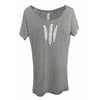 Feathers Organic Scoop Shirt, xs / Grey, daphne lorna