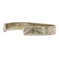Mountain Peaks Cuff Bracelet featuring mountain peaks, perfect for outdoor enthusiasts and adventure lovers.