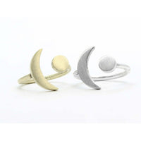Sun and Moon Adjustable Ring - Daphne Lorna